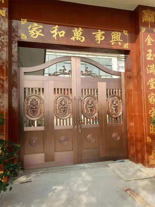合肥铜门价格双开铜门价格诚艺雕塑推荐商家